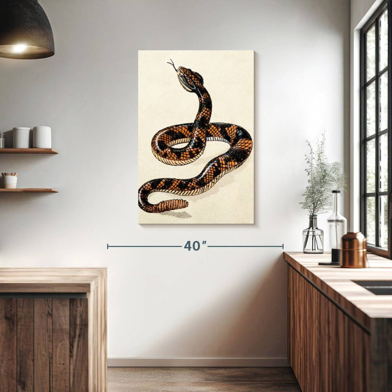 Brampt Rattlesnake, 39" H x 26" W