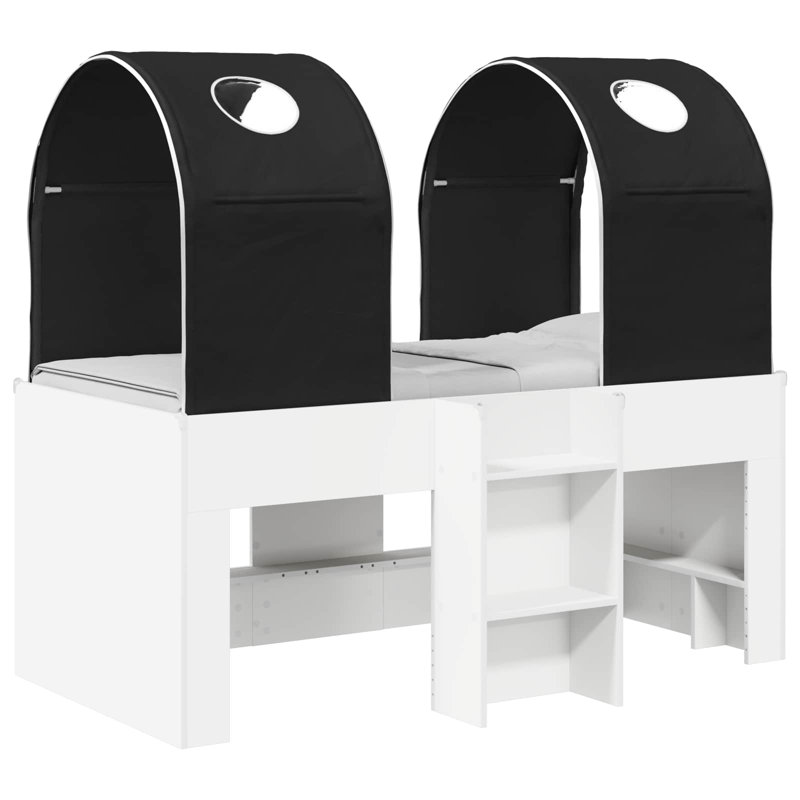 European Toddler (80 X 160cm) High Sleepers, White/Black