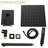 Dual Shower Head System - 12 Inch Square, Matte Black, Versatile Showering Black Head, Square Shape, Wall Mount-118036827