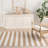 Banks Stripe Khaki Handwoven Indoor/Outdoor Rug-112748318