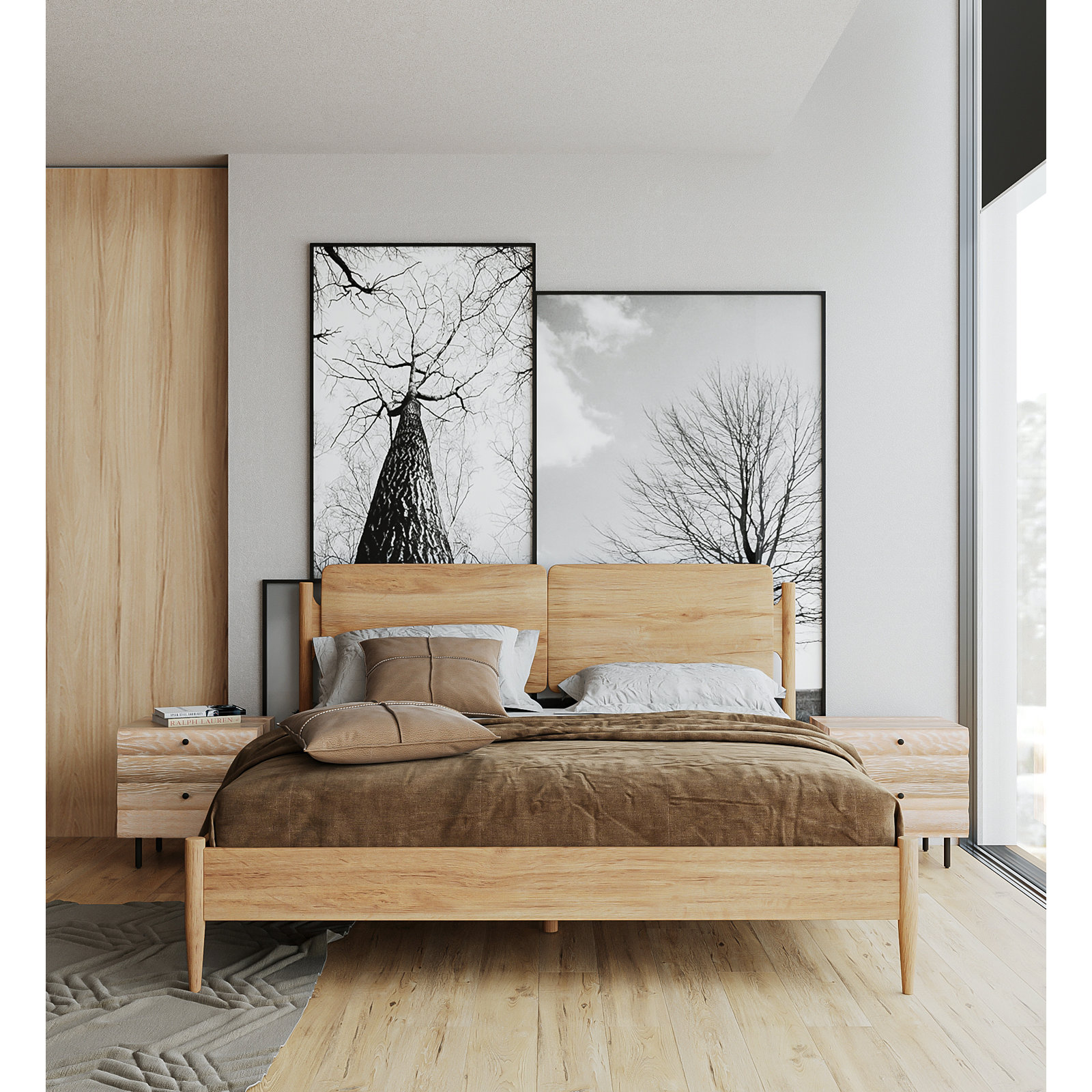 Zendra Oak Bed