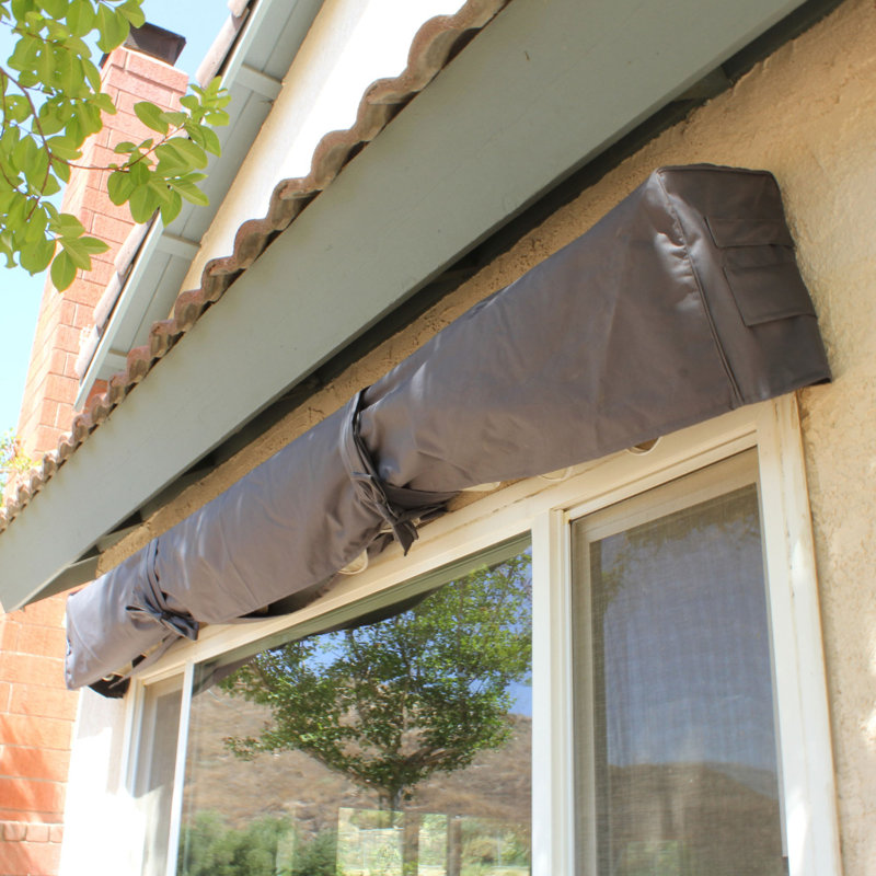 Advaning All-Weather Awning Cover, Gray, 11" H x 195" W x 8.5" D