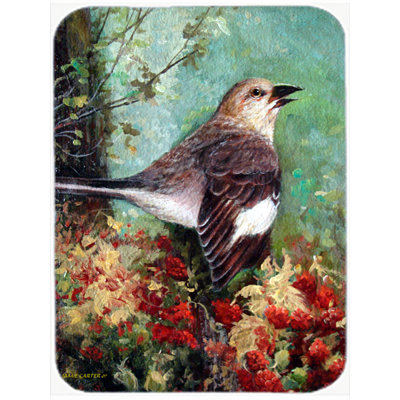 Caroline's Treasures Mockingbird Glass Cutting Board