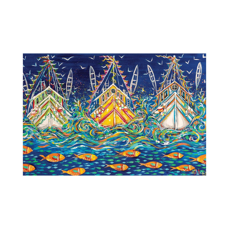 Seas The Day! by Estelle Grengs - Wrapped Canvas Print, Wrapped Canvas, 66.04cm H x 101.6cm W