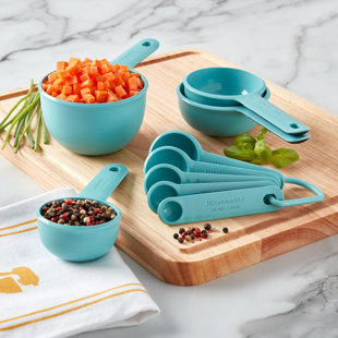 Tasty 10 Piece Measuring Cups and Spoons Set with Pour Spouts, Dishwasher  Safe, Multicolor 