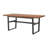 Walden 72" Wide Industrial Rustic Farmhouse Solid Wood Dining Table