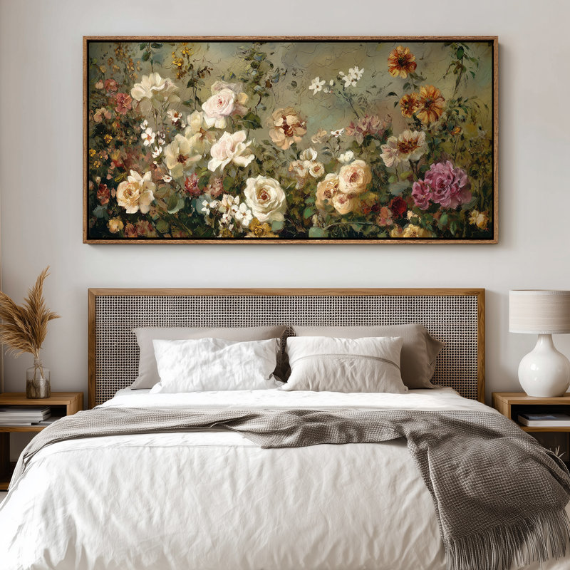 «Serene Open Field View», impression murale, Naturel, H 30 po x l 60 po