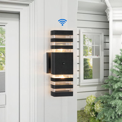 Aluminum Outdoor Wall Light 13.39"H,Dusk To Dawn