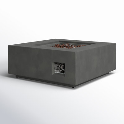 Aegean Powder-Coated Steel Outdoor Fire Pit Table