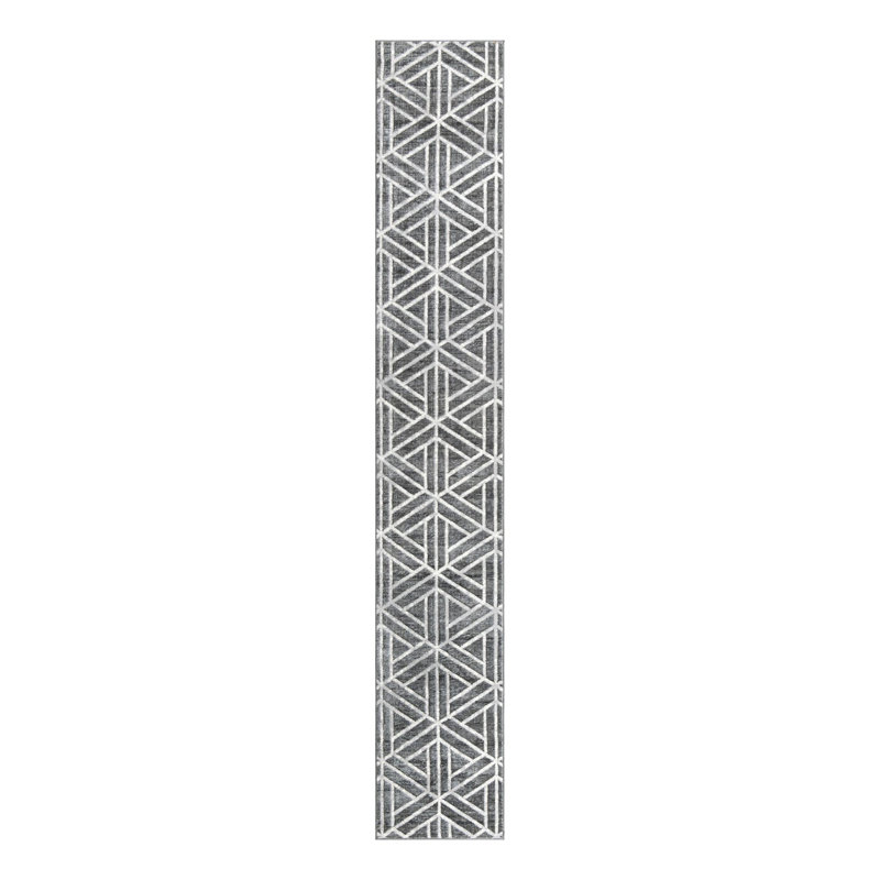 Quercioli Geometric Indoor Rug, Runner 2'7" x 16'5"
