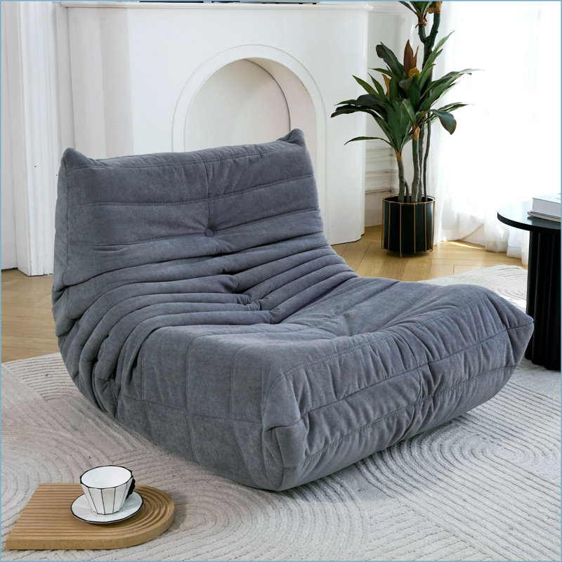 Fauteuil à billes en mousse à mémoire de forme pour adultes - Canapé Fireside pour jeux de bureau à domicile | Mélange de polyester | Courbé