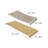 Elegance Hammered Metal Trays, Gold and Silver Finish, Aluminum Craftsmanship - 32"x2"x12