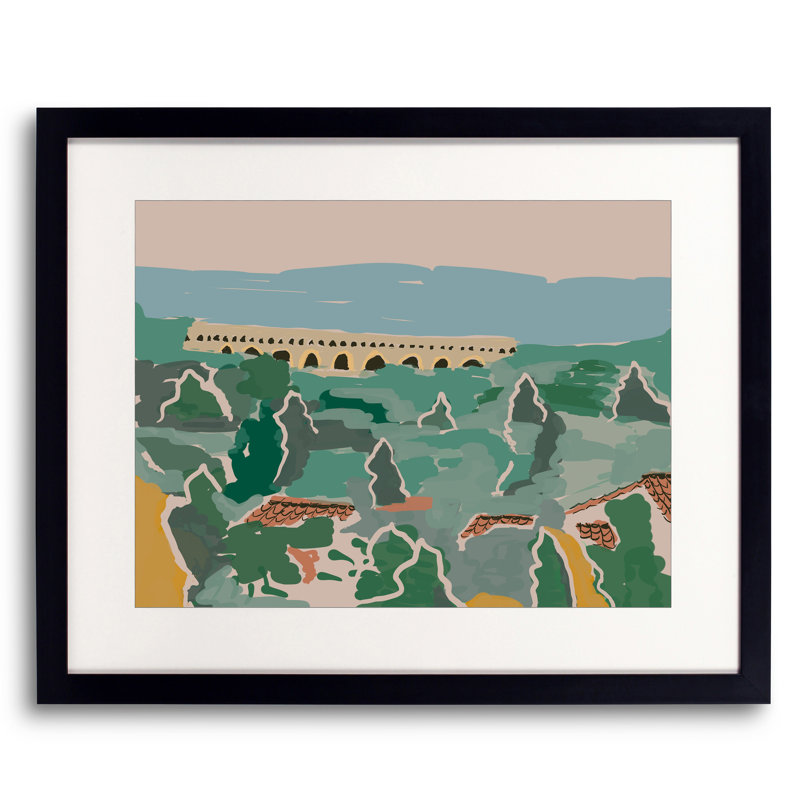 Pont du Gard par Deborah Blum, H 17,25 po x l 21,25 po x P 0,875 po
