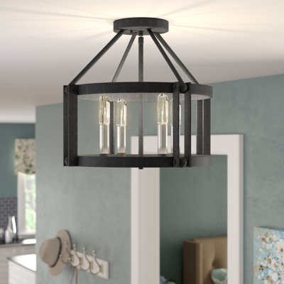 Plafonnier semi-encastré en cage 16 po Clearbrook