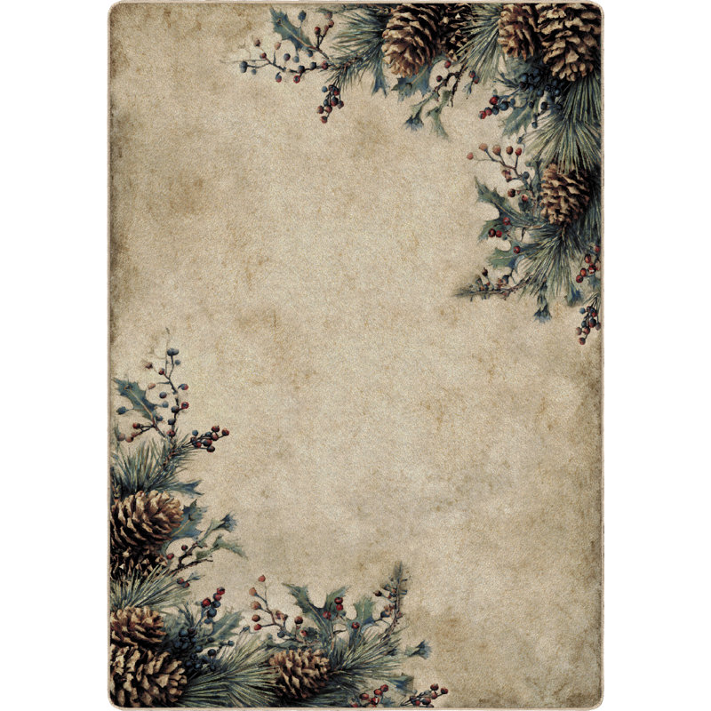 Pine Cone Corner, 7'8"x10'9" Rectangle