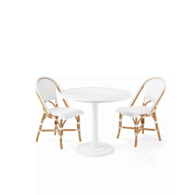 Chaise bistro blanche Paris - 4 chaises