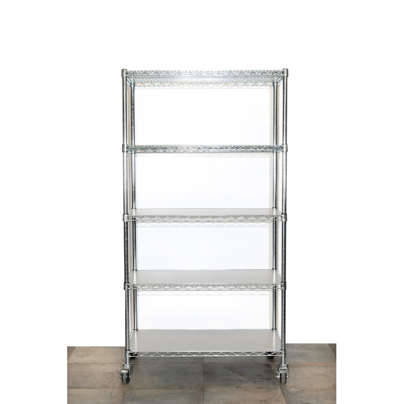 Doublure de tablette en PVC, Gris, H 0,125 po x l 47 po x P 13,25 po
