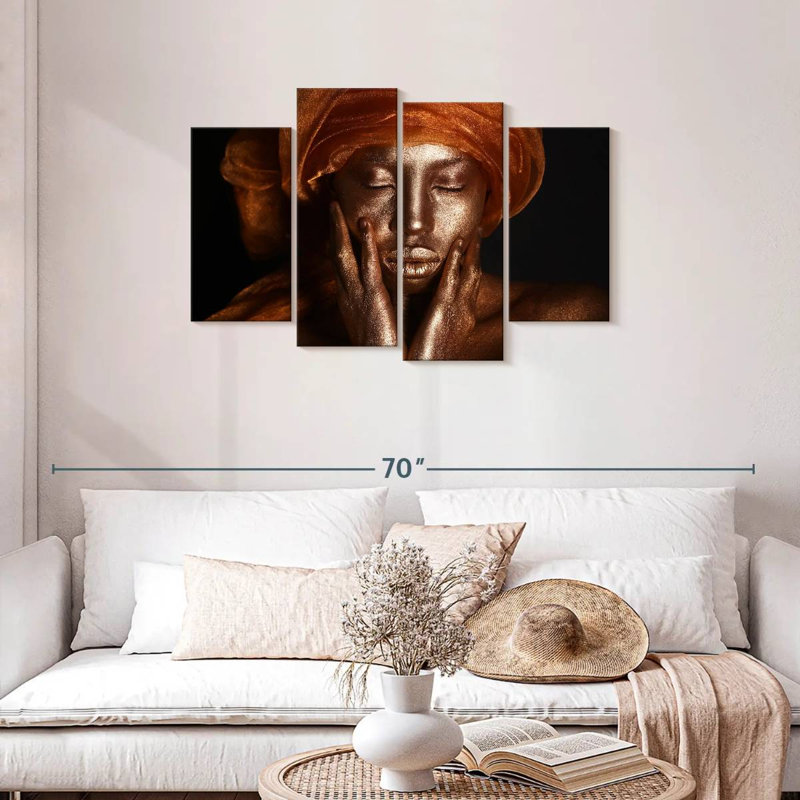 Beauté dorée Leisha, H 27 po x l 43 po