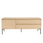 MAXENDRE Unfinished TV Stand for TVs up to 55" with Fireplace Included-93547944