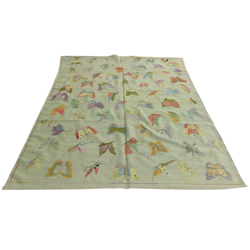 5x8 Perry Light Green Rug