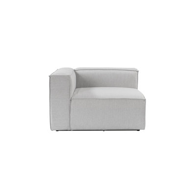 Elegant 1-Seat Sofa, Light Grey, 25.6 x 16.9 x 26.0 inches | 100% Hornbeam Frame, 100% Linen Fabric, 32 DNS Foam Cushioning | Stylish Plastic Legs, Perfect for Modern Living Rooms & Cozy Spaces