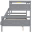 Lit simple au-dessus d'un lit superposé double, avec garde-corps pour lit de chambre amélioré, confort optimal-1736287912