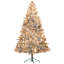 Arbre de Noël artificiel 7,5 pi avec 500 lumières claires et 1530 pointes, arbre de Noël enneigé avec base en métal et arbre de Noël articulé 7,5 pi