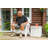 Elements Multi-Wall Resin Outdoor Patio End Table with 13 Gallons of Storage-96898528