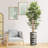 Artificial Tree in Contemporary Blue Stripe Patterned Planter Fake Bamboo Silk Tree-103685664