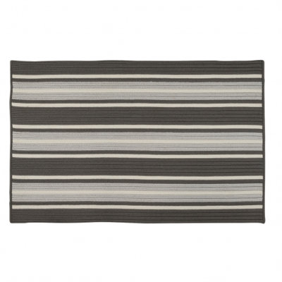 Madalynn Stone Hand-Braided Gray Area Rug -  Breakwater Bay, 549492C006CF43478D3FEF224452CCF9