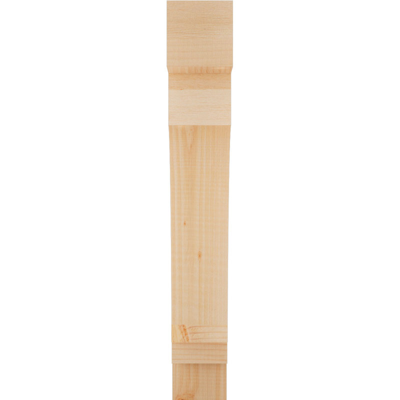 Support lisse bloc en sapin Douglas de l 3 1/2 po x P 20 po x H 28 po, Douglas (lisse), H 28 po x l 4 po x P 20 po