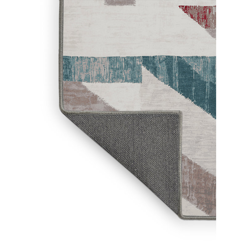 Tapis gris soyeux et moelleux, Rectangle 2 pi x 3 pi