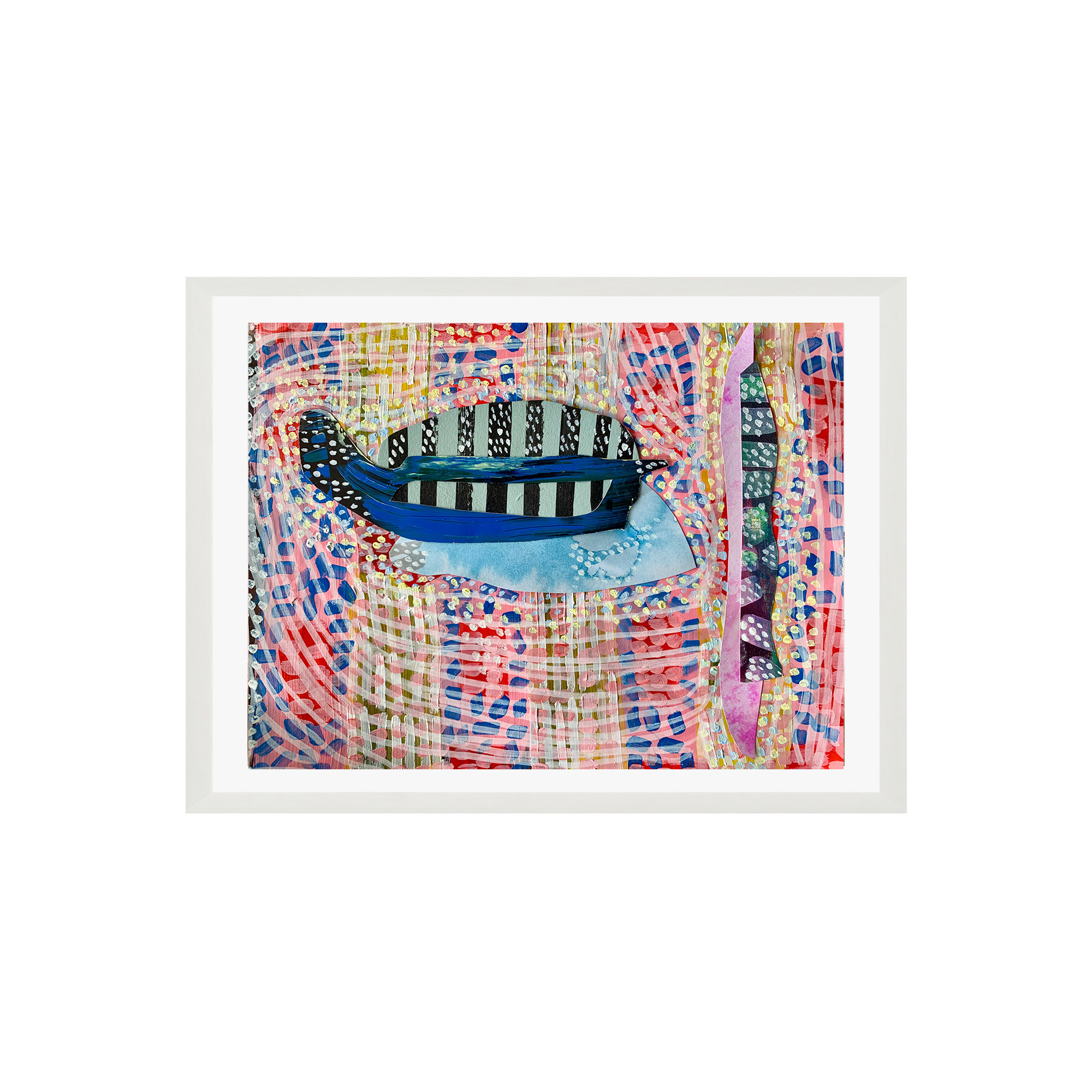 Chrysalis by K'era Morgan, 12" H x 16" W, White, White Paper Single Picture Framed