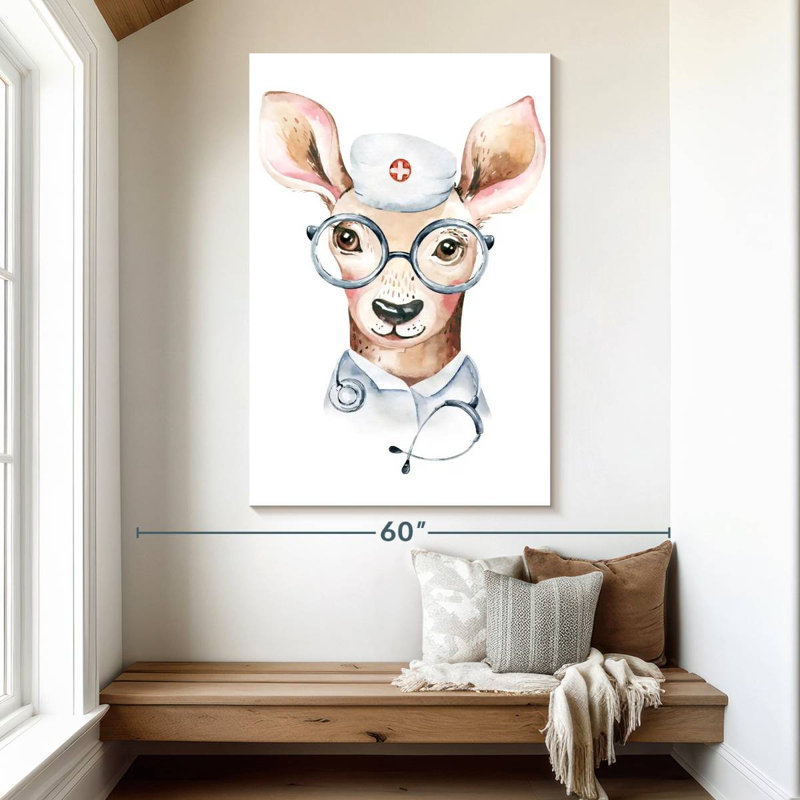 Ketti Doctor Deer, 51" H x 34" W