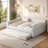 Upholstered Daybed With Usb And Trundle-2104042183