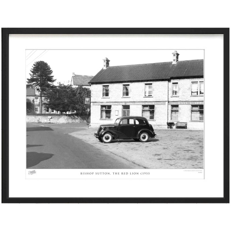 Bishop Sutton, The Red Lion C1955 - Single Picture Frame Print, 60cm H X 80cm W x 2cm D