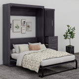 Full Size Murphy Bed With Wardrobe And Drawers, Storage Bed, Can Be Folded Into A Cabinet