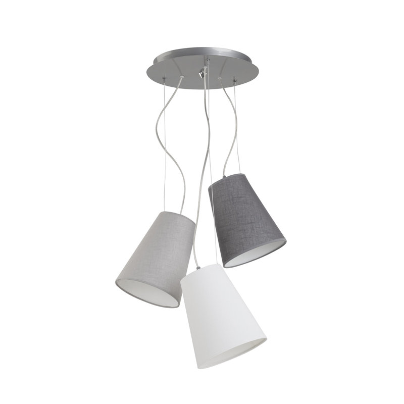 Equasha 3 - Light Chrome Cluster Pendant