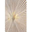 White And Gold Metal Sunburst - No Frame Print on Metal