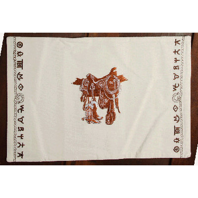 Elettra Cotton Abstract Rectangle Placemat