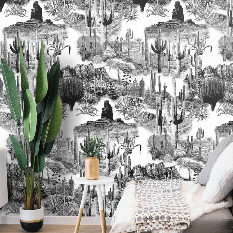 Abancourt Cactus Landscape Wallpaper