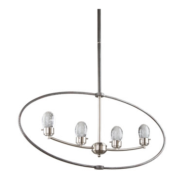 Luminaire suspendu linéaire à 4 lumières pour îlot de cuisine Kingsford