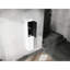 Armoire latérale de salle de bain 12 po, 2 portes à fermeture douce, fixation murale, blanc, grand espace de rangement, 2 portes à fermeture douce, espace intérieur généreux-1396750136