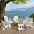 Outdoor Adirondack Chair Set Fire Pit Chair HDPE Foldable Patio Chair With Cup Holder-282260865