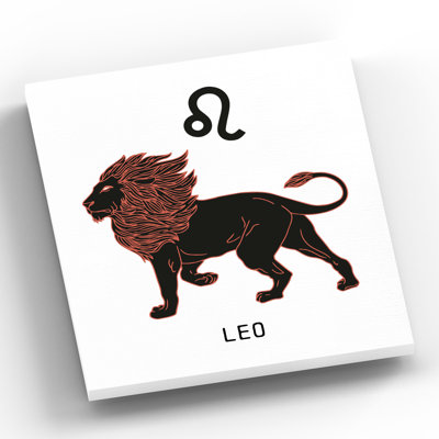 Kana Zodiac Leo - Print on Wood
