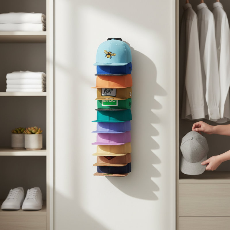 2-Pack Hat Organizer, Wall Coat Hat Hook