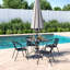 Katia 4 - Person Patio Dining Set with Square Table-1138286997