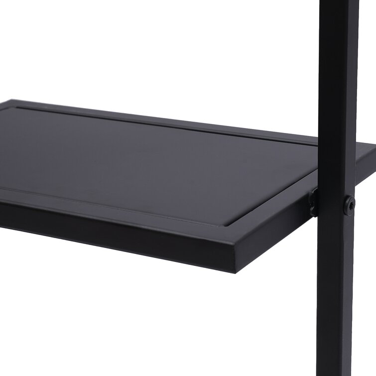 Leddy metal wall shelf black So'home