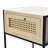 Metal and Mango Wood End Table with Drawer-1026146890
