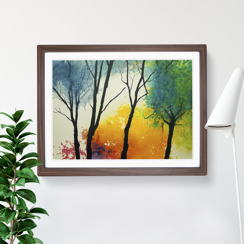 Glorious Trees Abstract - Single Picture Frame Print